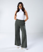 Khaki Pleated Pants