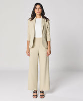 Light Beige Flared Formal Trouser