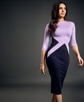 Detailed bodycon Ponte dress