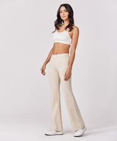 Ponte Flared Beige Pant