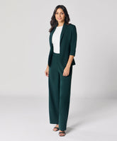 Green Flared Formal Trouser