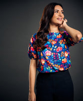 Short Sleeve Printed Top