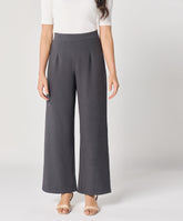 Grey Flared Formal Trouser