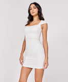 Square Neck Body-Con Ponte Dress