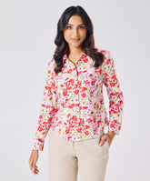 Breezy Red Printed Shirt