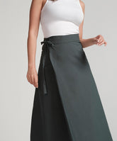 Wrap Cotton Skirt - Green
