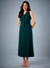 Formal Green Skirt