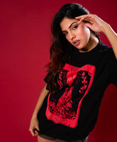 Witch Wolf Printed Oversized Tshirt