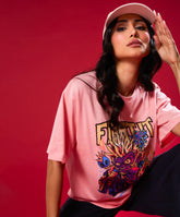 Fight Club Pink Colour Oversized Tshirt