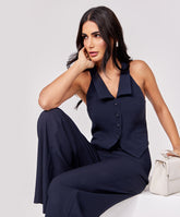 Formal Navy Blue Waist Coat