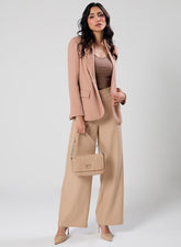 Over Sized Formal Blazer- Brown