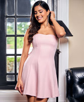 Back Bow Attached Tube Dress