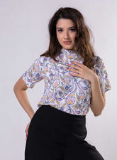 Raglan Sleeve Printed Top