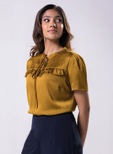 Short Sleeve Frilled Top