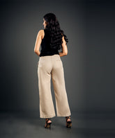 Beige Comfortable Linen Pant