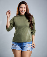 acid wash olive long sleeve t shirt