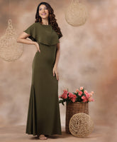two tiered chiffon maxi