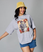 oversize gray marl t shirt