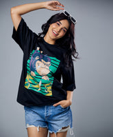 happy monkey oversized tshirt
