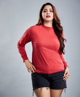 acid wash long sleeve orange t shirt