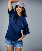 navy blue oversized tshirt