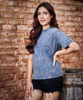 acid wash grey t shirt