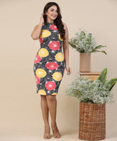floral bodycon printed dress