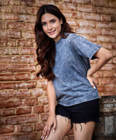 acid wash grey t shirt