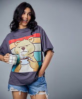angry bear printed shirt