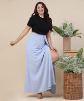 high slit lounge wear skirt
