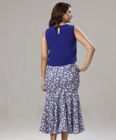 fish tail printed skirt