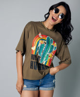 oversize khaki tshirt