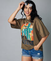 oversize khaki tshirt