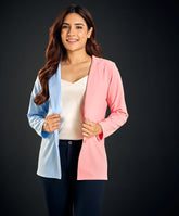 two tone oversized blazer