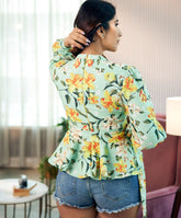 floral printed peplum top 3