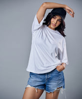 white oversized tshirt