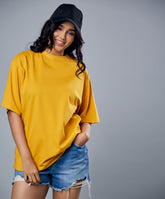 mustard oversized tshirt
