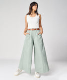 Flare Light Blue Twill Pant