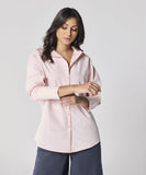 Cotton Oversized Shirt- Baby Pink