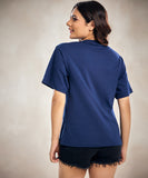 Happiness Navy Blue T-Shirt