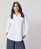 Cotton Oversized Shirt- White