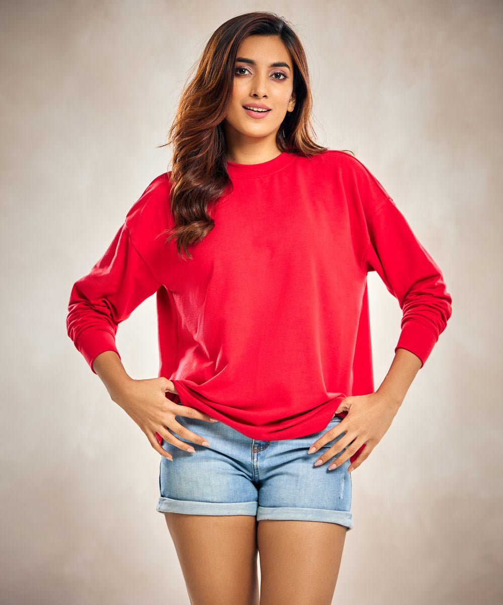 Red Comfort Color Long Sleeve T-Shirt