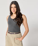 Grey Rib Cami Top