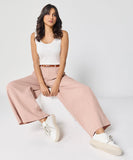 Flare Light Pink Twill Pant