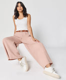 Flare Light Pink Twill Pant