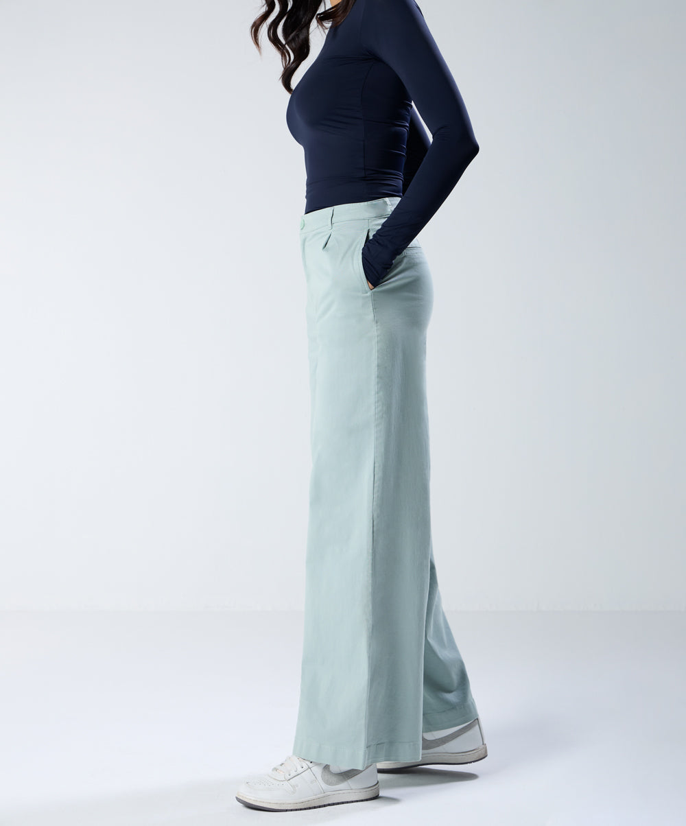 Mint Green Twill Pant (Long length)