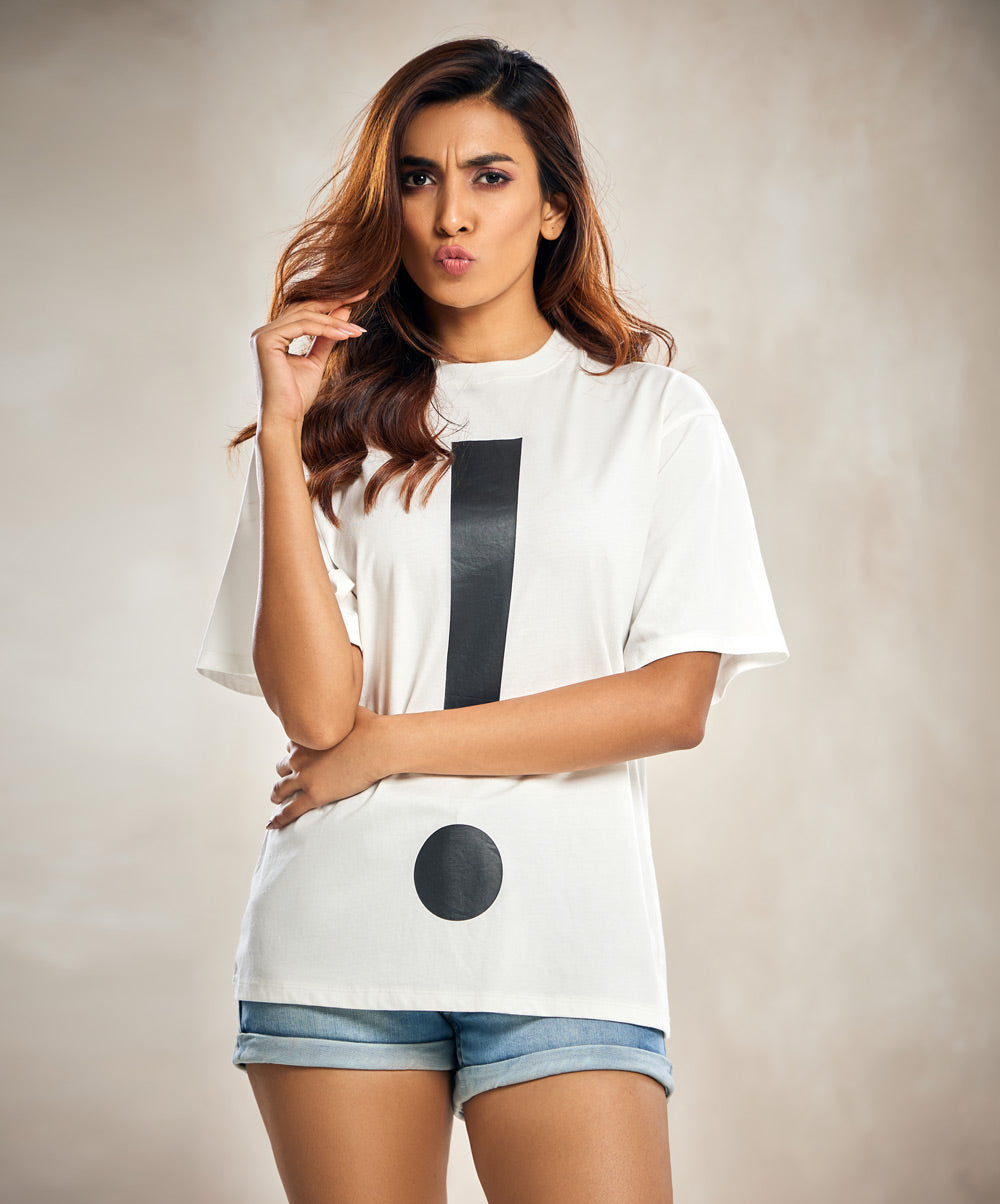 Exclamation Mark Oversized Tshirt