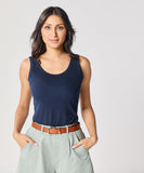 Navy Blue Rib Cami Top