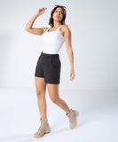 Black Pleated Short