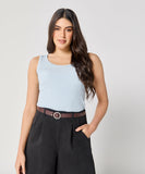 Blue Rib Cami Top